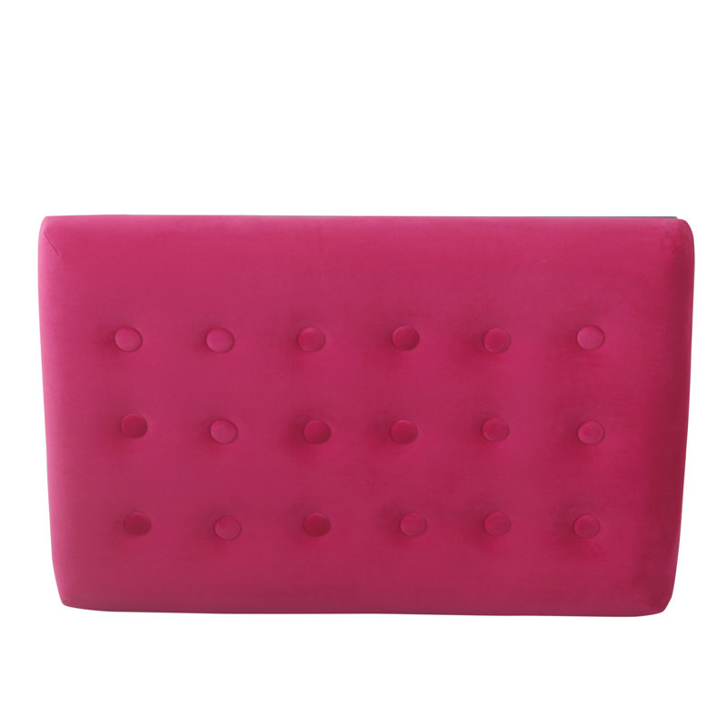 Bridgegate Upholstered Bench, Deep Pink Velvet