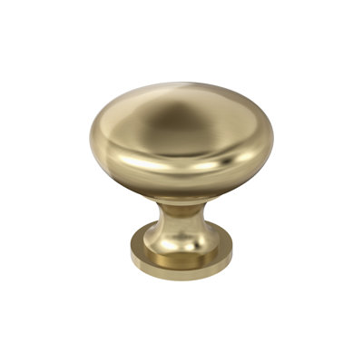 Poignée d'armoire champagne Edona de 1-1 / 4 po (32 mm) de diamètre doré