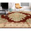 Hand Knotted Wool Area Rug in Red And Ivory