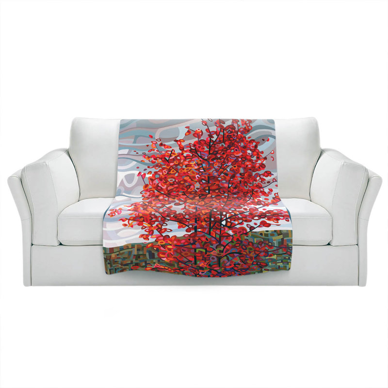 Hand Woven Throw Blanket, 51" x 60"