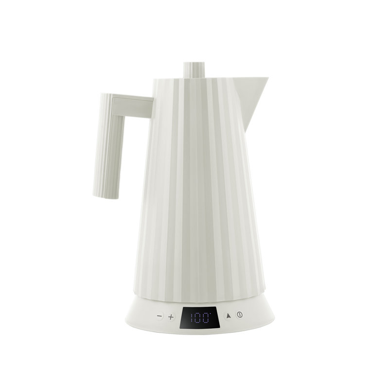 Alessi Plisse Temperature Control Electric Kettle , White