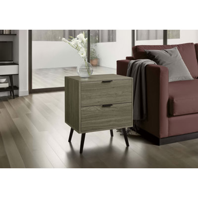 Table d'appoint, chambre à coucher, bout, salon, table de chevet, table d'appoint, tiroir de rangement, stratifié, moderne, contemporain