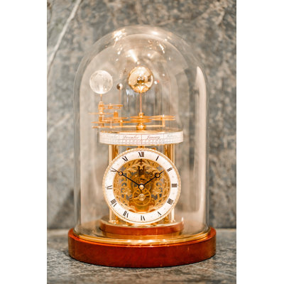 The Astrolabium follows the Earth's rotation around the sun throughout the calendar year.  This model features a zodiac ring and calendar.