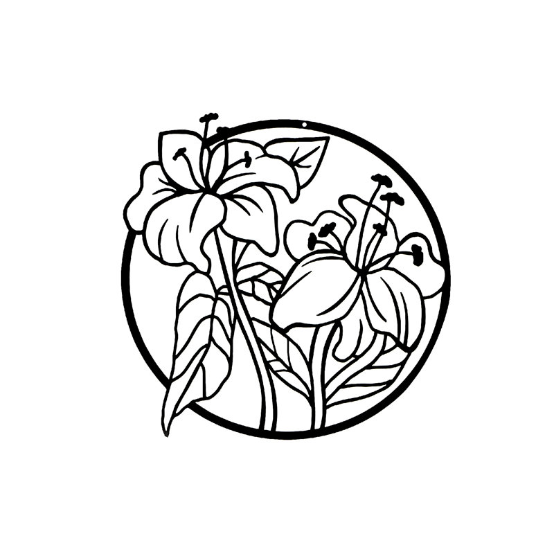 Handmade Farmhouse Plants & Flowers Wall Decor on Iron