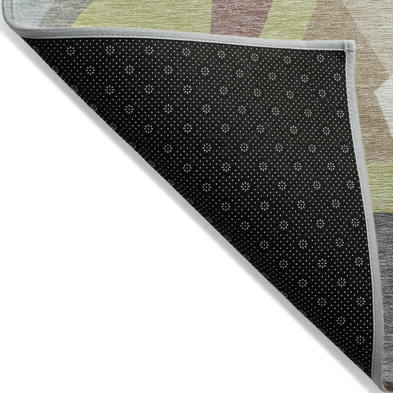 Tapis intérieur / extérieur brun Asymma, 8 pi x 8 pi