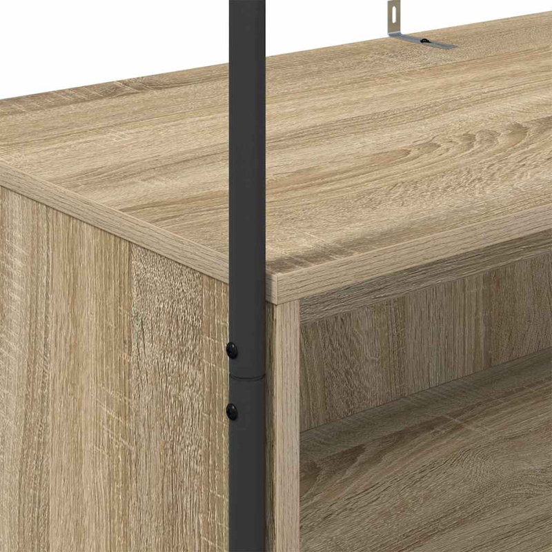 Clothes Rack 100 X 44 X 160 Cm Engineered Wood, Light Brown