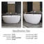 59'' x 29.5'' Freestanding Soaking Acrylic Bathtub