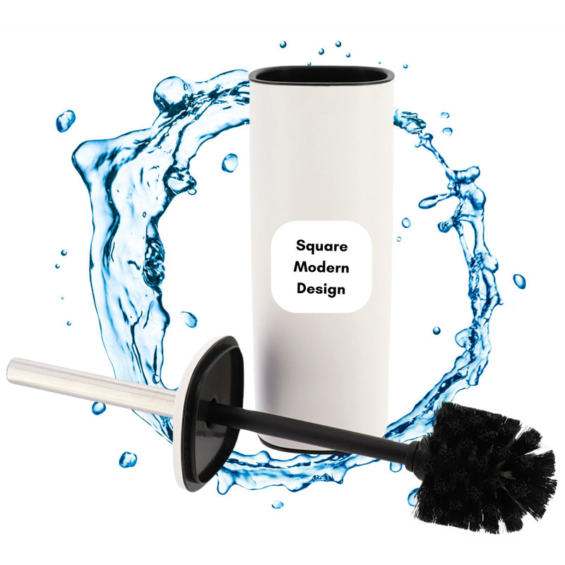 Evideco Mel Toilet Brush and Holder, Satin