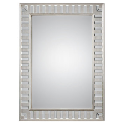 Wood Flat Wall Mirror