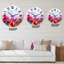 Rose champ et prairie - horloge murale moderne-59914701