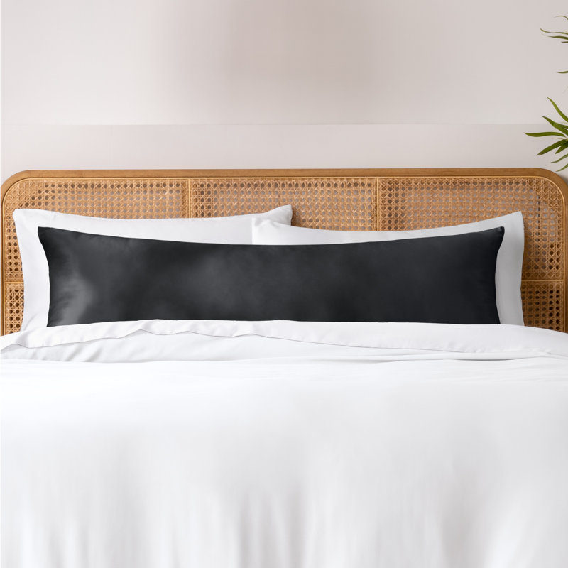 Rayon from Bamboo Body Pillowcase, Black
