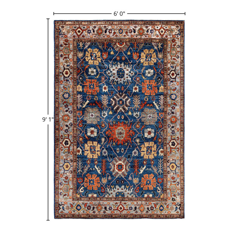Serapi One-of-a-Kind 6' 0" X 9' 1" Hand Knotted Area Rug