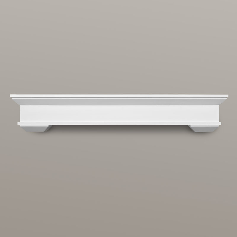 Capri Fireplace Mantel with Corbels, 72", White