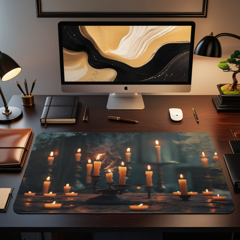 Polyester Desk Pad, 31.5x15.5