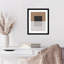 «Black and Brown Blocks» par Conkle, impression sur bois encadrée-1654552563