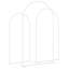 120cm W x 40cm D Steel Arbour-125281569