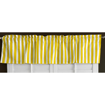 Cantonnière sur mesure en mélange de coton rayé Raice