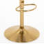 Tabouret de bar, tabouret de bar pivotant réglable en cuir synthétique et en métal avec dossier creux et accoudoirs, chaise de bar à hauteur de comptoir Airlift rembourrée pour la cuisine-1931461642-1931461643