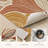 Abstract Swirl Non-Slip Washable Kitchen Mats