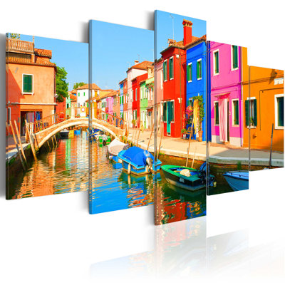 5 Piece No Frame Print on Canvas