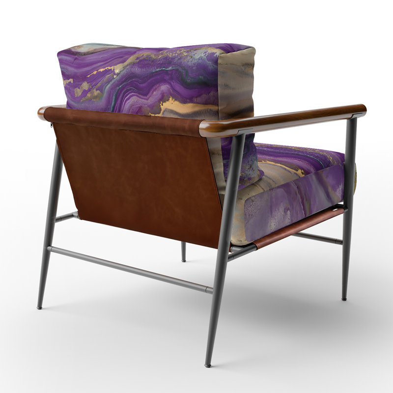 Chaise d'appoint Aarons Coast Sea Waves, Noir
