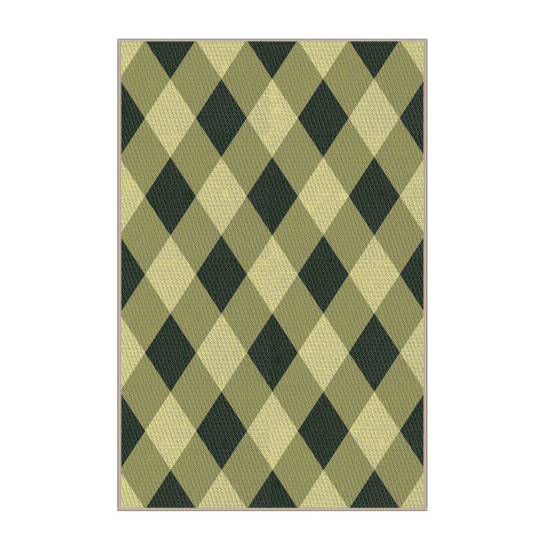 Geometric Indoor Rug, Rectangle 2' x 3'