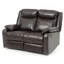 Causeuse inclinable double Ward, brun foncé-118705475