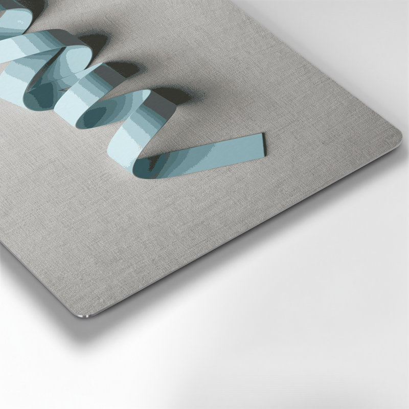 Minimalisme 88, art mural gris en métal, H 20 po x l 20 po