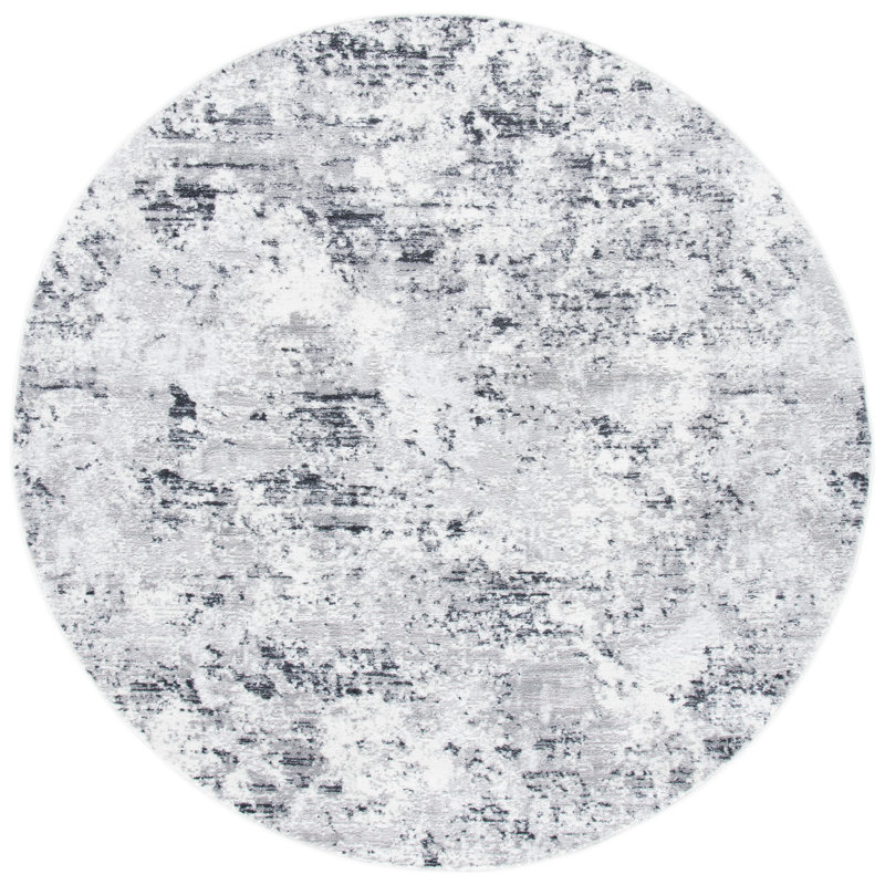 Kairo 700 Performance Abstract Rug, Round 6'7"