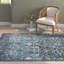 Waylon Handmade Tufted Azure/Ivory Area Rug-1535906306