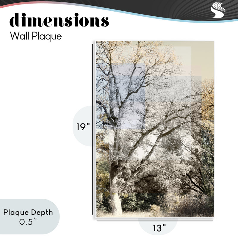Plaque murale Tree Collage Layers, design par Gemma Bardot, H 19 po x l 13 po