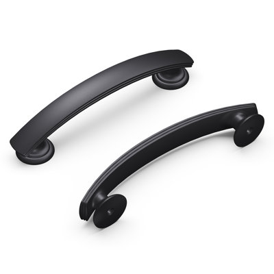American Diner Collection Arch Pull - 3-3/4" Centre to Centre Cabinet Pull Matte Black - Transitional, Traditional Hardware for Drawers & Cabinets