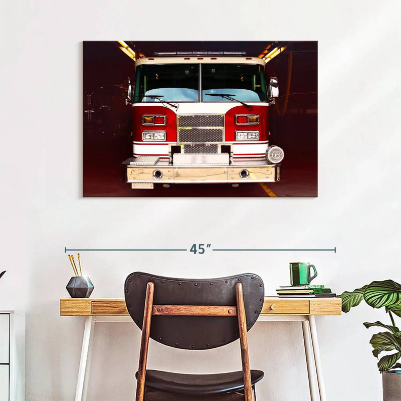 Mehar Fire Truck, 26" H x 39" W