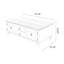 Table basse rectangulaire en bois manufacturé blanc massif-906282910