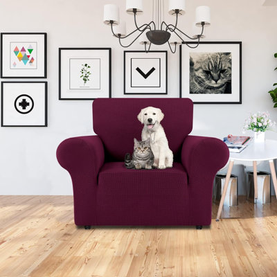 Housse pour fauteuil à coussins carrés/rectangulaires