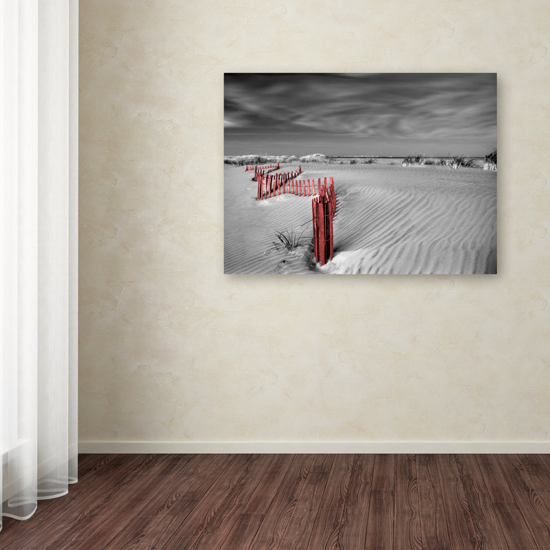 Cohee «Red Wave», reproduction d'impression sur toile tendue, H 18 po x l 24 po