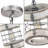 Meganne Retro Industrial Metal and Wood Chandelier 1-Light Round Cage Pendant Light Fixture for Kitchen Island Foyer Hallway Bar Dining Room Restaurant-1251572983