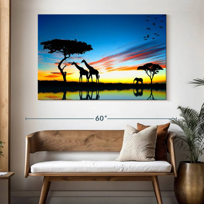 Safari africain Brampt, H 34 po x l 51 po