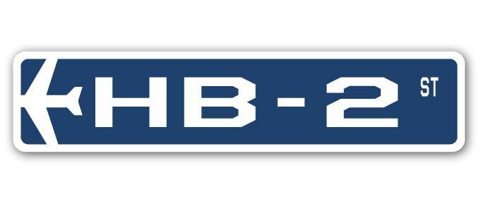 Plaque de rue Bahena HB-2 Air Force, H 6 po x l 24 po x P 1 po