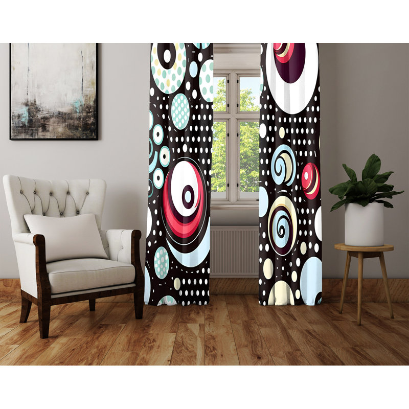 Rideau en polyester Dioni, L 56 po x L 78 po