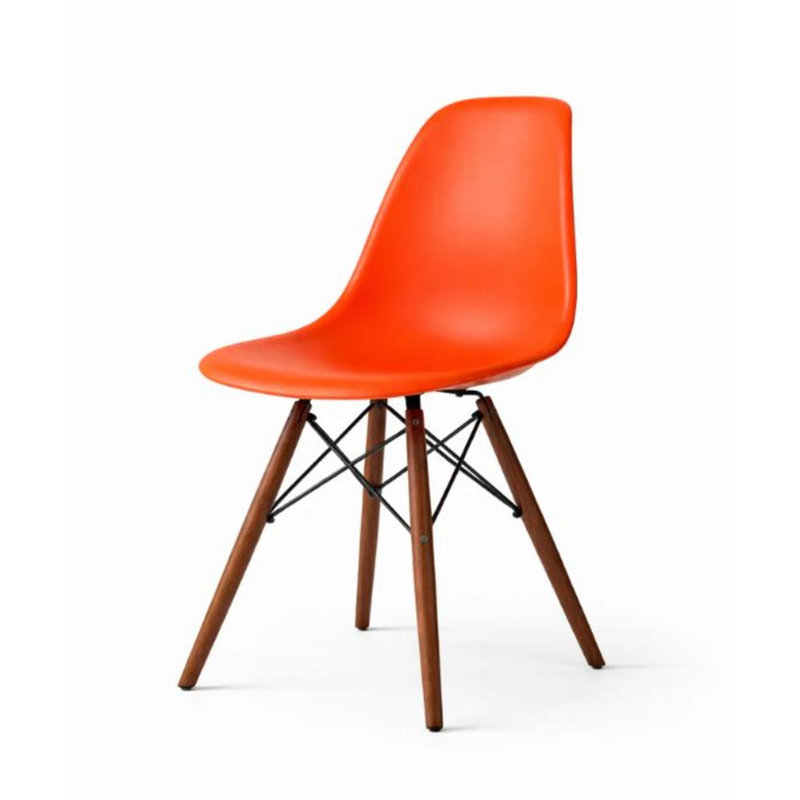 Chaise d'appoint en plastique Olimpo, Orange, 4