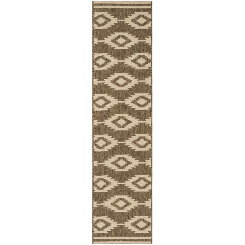 Tapis intérieur / extérieur Abbigail, Tapis de couloir 2 pi 2 po x 8 pi