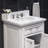 Derby 24" Carrara White Marble Countertop Bath Vanity with Faucet-118558537-29273789