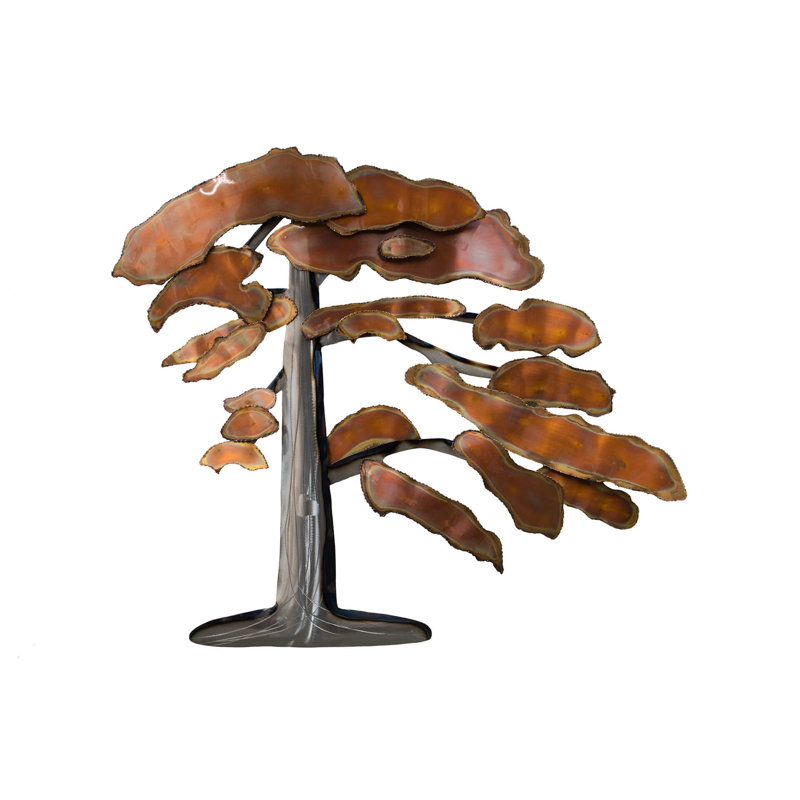Rusty Bonsai Wall Sculpture