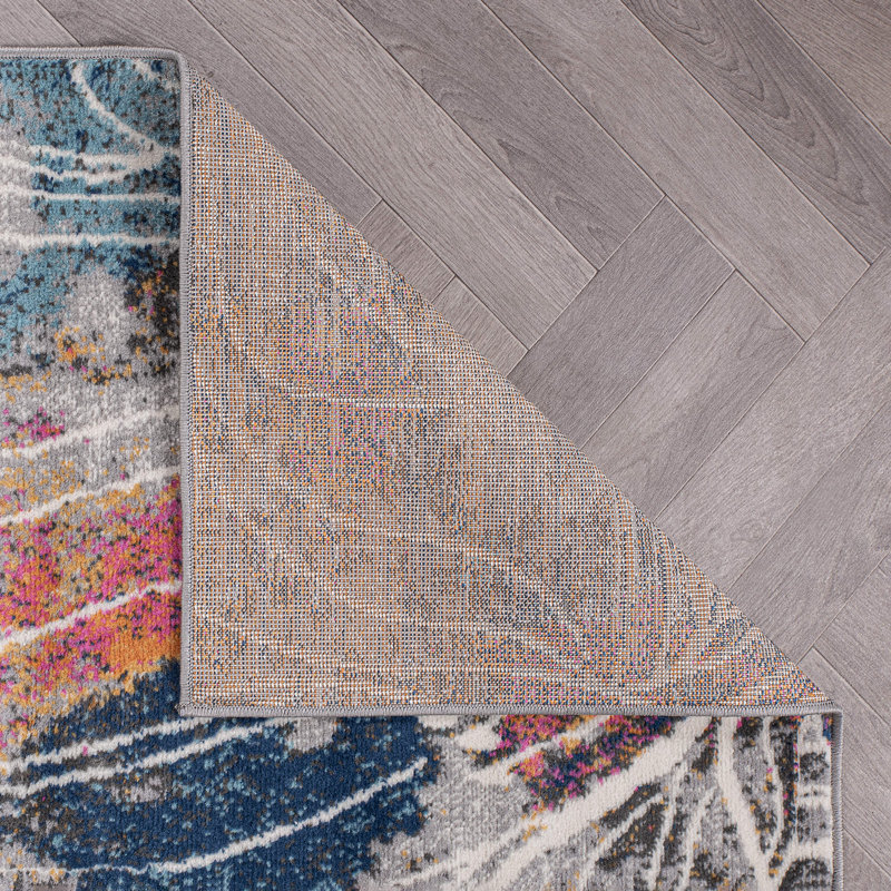 Dionta Abstract Floral Area Rug, Runner 2' x 7', Multicolor