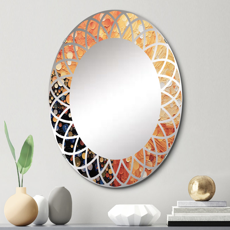 Dorington - Miroir mural moderne ovale, 30 po x 20 po