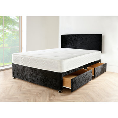 Brames Upholstered Divan Bed with Mattress