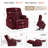 Small Dual Motor Power Recliner Lift Chair Infinite Position, Heat and Vibration Massage, Fabric-637386525