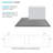 Transolid Trimslate 63-in x 36-in Tub Replacement Shower Base with Adjustable Double Threshold and End Drain-115485146