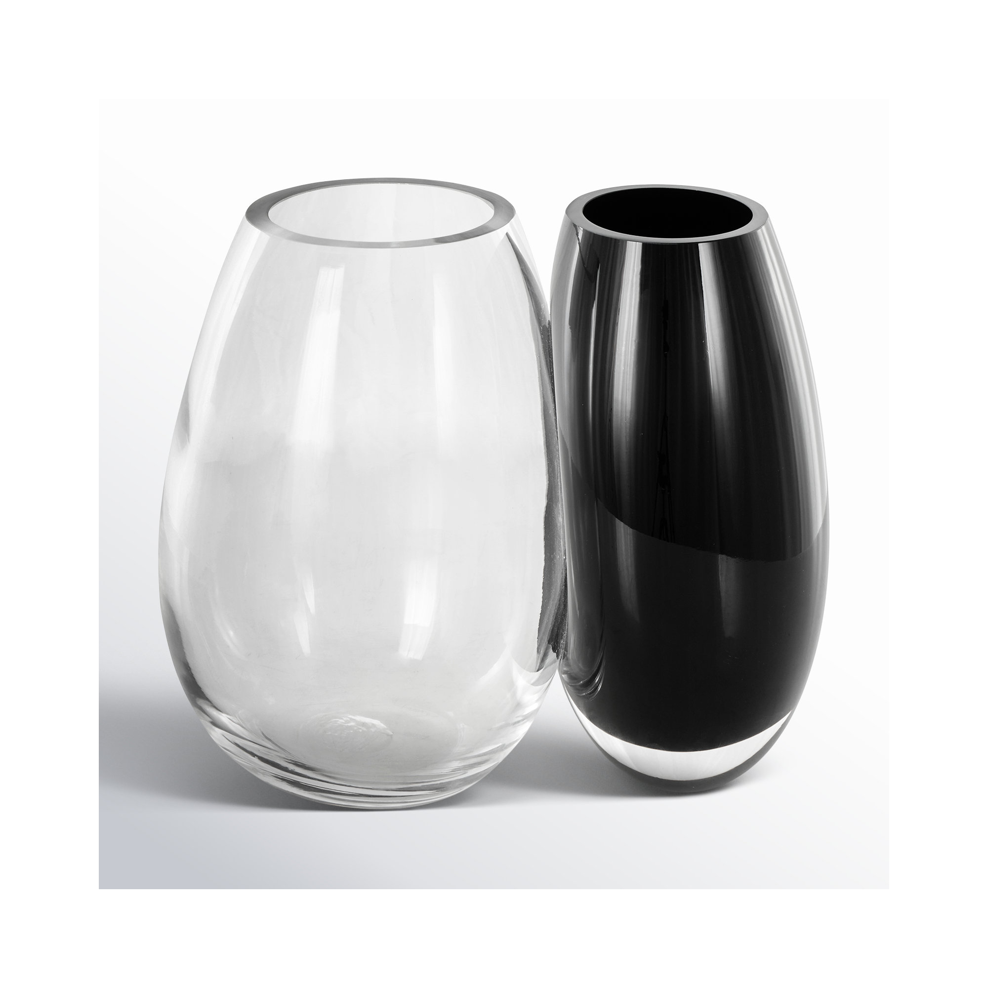 Aeson Recycled Glass Table Vase, 12.60" H x 14" W x 8.70" D